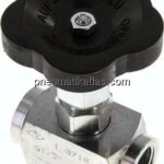 Nadel-Absperrventil, Stahl verzinkt, G 1/2", 0 - 400bar