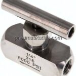 Nadel-Absperrventil, Edelstahl, G 1/4", PN 400