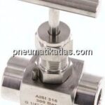 Nadel-Absperrventil, Edelstahl, G 1/4", PN 300 (ECO)