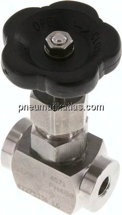 Nadel-Absperrventil, 1.4571, G 1/8", 0 - 400bar