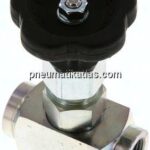 Nadel-Absperrventil, Stahl verzinkt, G 3/8", 0 - 400bar