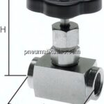 Nadel-Absperrventil, 1.4571, G 1-1/2", 0 - 120bar