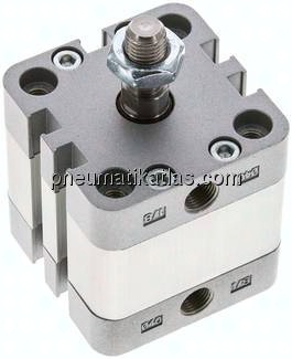ISO 21287-Zylinder, einfachw., Kolben 40mm, Hub 10mm