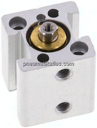Kurzhubzylinder, doppeltwirkend, Kolben 12mm, Hub 10mm