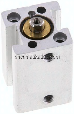 Kurzhubzylinder, doppeltwirkend, Kolben 12mm, Hub 20mm