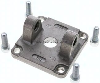 Gabelschwenkbefestigung für Kompaktzylinder 80 mm