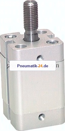 Kompaktzylinder, einfachwirkend, Kolben 12mm, Hub 5mm