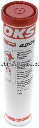 OKS 4200 - Synth. Hochtemperaturfett (MoS2) 400 g Kartusche