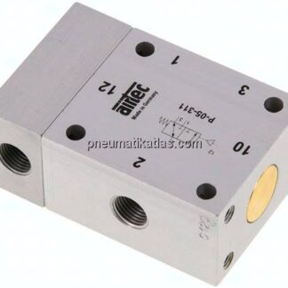 3/2-Wege Pneumatikventil, G 1/8", Feder (NC/NO), Standard