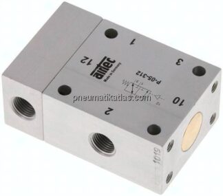 3/2-Wege Pneumatikventil, G 1/8", Feder (NC/NO), Standard