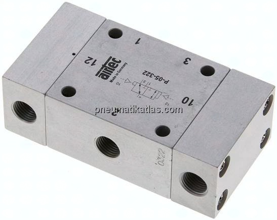 3/2-Wege Pneumatikimpulsventil, G 1/8", dominierend