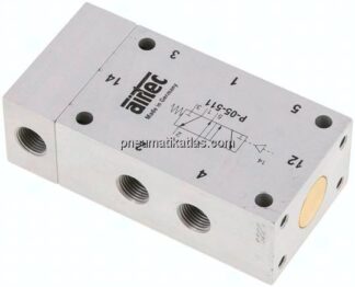5/2-Wege Pneumatikventil G 1/8", Feder, Standard