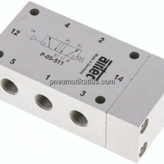 5/2-Wege Pneumatikventil G 1/8", Feder, ATEX-Zulassung