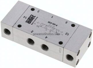 5/3-Wege Pneumatikventil, G 1/8", Mittelstellung geschlossen, Standard
