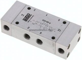 5/3-Wege Pneumatikventil, G 1/8", Mittelstellung entlüftet, Standard