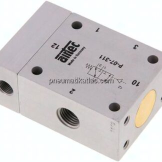 3/2-Wege Pneumatikventil, G 1/4", Feder (NC/NO), Standard