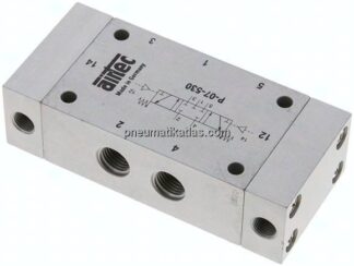 5/3-Wege Pneumatikventil, G 1/4", Mittelstellung geschlossen, Standard