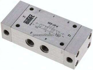 5/3-Wege Pneumatikventil, G 1/4", Mittelstellung entlüftet, Standard