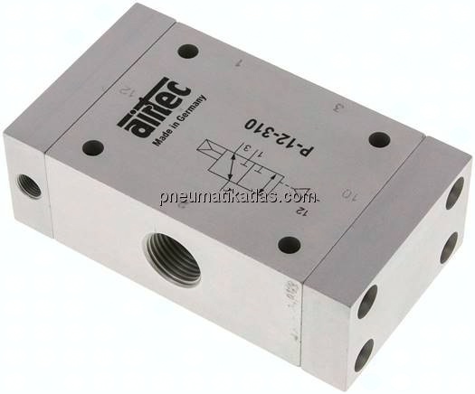 3/2-Wege Pneumatikventil, G 1/2", Luftfeder (NC), Standard