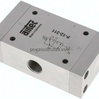 3/2-Wege Pneumatikventil, G 1/2", Feder (NC/NO), Standard