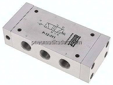 5/2-Wege Pneumatikventil G 1/2", Feder, ATEX-Zulassung