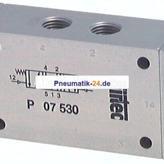 5/3-Wege Pneumatikventil, G 1/4", Mittelstellung entlüftet, ATEX-Zulassung