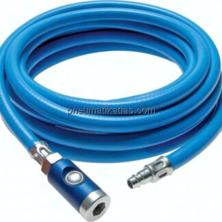 Druckluftschlauch 6,3 (1/4")x11mm (5m) Sicherheitsausführung: mit Druckknopf-Sicherheitskupplung