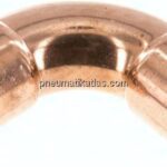 Pressfitting, 90° Bogen, 42mm innen, Kupfer / Kupferlegierung