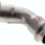 Pressfitting, 45° Bogen, 22mm innen, 1.4404