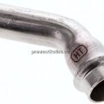 Pressfitting, 45° Bogen, 18mm i/a, Edelstahl