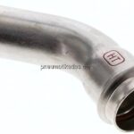 Pressfitting, 45° Bogen, 28mm i/a, Edelstahl