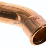 Pressfitting, 45° Bogen, 54mm i/a, Kupfer / Kupferlegierung