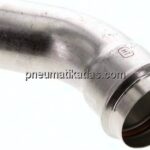 Pressfitting, 45° Bogen, 54mm i/a, Edelstahl