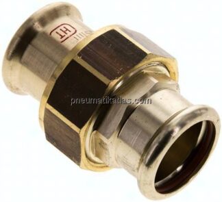 Pressfitting, Verschraubung flachd., 28mm innen, Kupfer / Kupferlegierung
