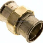 Pressfitting, Verschraubung flachd., 54mm innen, Kupfer / Kupferlegierung