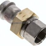 Pressfitting, Verschraubung flachd., 28mm / Rp 1"(IG)