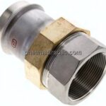 Pressfitting, Verschraubung flachd., 54mm / Rp 2"(IG)