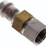 Pressfitting, Verschraubung flachd., 18mm / Rp 3/4"(IG)