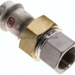 Pressfitting, Verschraubung flachd., 22mm / Rp 3/4"(IG)