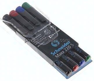 OHP-Permanentmarker, 4er Set, Schneider
