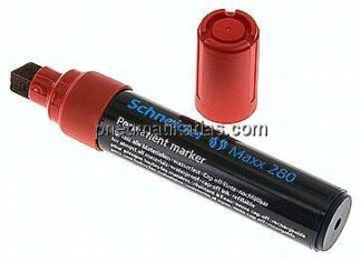 SCHNEIDER Permanentmarker Keilspitze (4 - 12 mm), rot