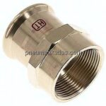 Pressfitting, Übergangsmuffe 42mm innen / Rp 1-1/2" IG