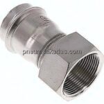 Pressfitting, Übergangsmuffe 42mm innen / Rp 1-1/2" IG