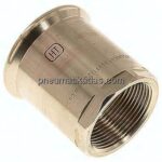 Pressfitting, Übergangsmuffe 54mm innen / Rp 1-1/2" IG
