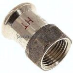 Pressfitting, Übergangsmuffe 18mm innen / Rp 1/2" IG