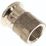 Pressfitting, Übergangsmuffe 22mm innen / Rp 1/2" IG