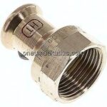 Pressfitting, Übergangsmuffe 15mm innen / Rp 3/4" IG