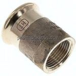 Pressfitting, Übergangsmuffe 28mm innen / Rp 3/4" IG