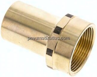 Pressfitting, Übergangsmuffennippel 42mm außen/Rp 1-1/2" IG