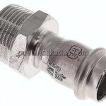 Pressfitting, Übergangsnippel 22mm innen / R 1" AG